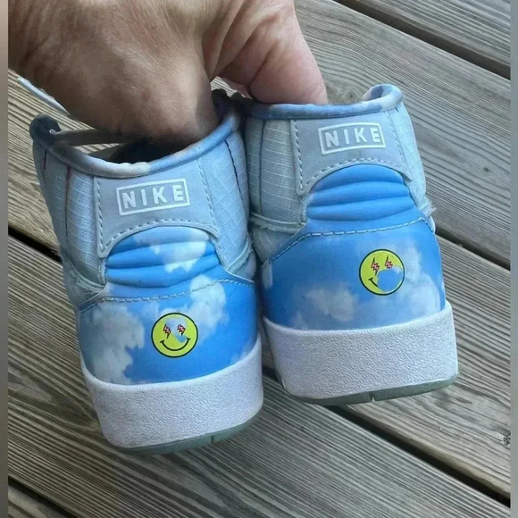 Jordan 2 J Balvin Toddler DQ7692-419 Jordan Retro SP Celestine Blue Glow Sz 13C - Picture 7 of 9